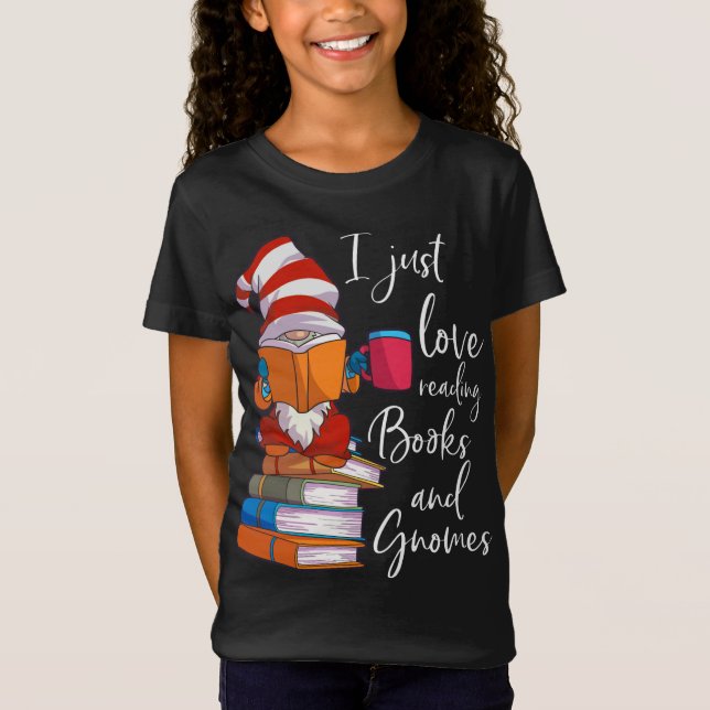Camiseta Gnome Book Lover Leading Club Gnome Lover (Anverso)