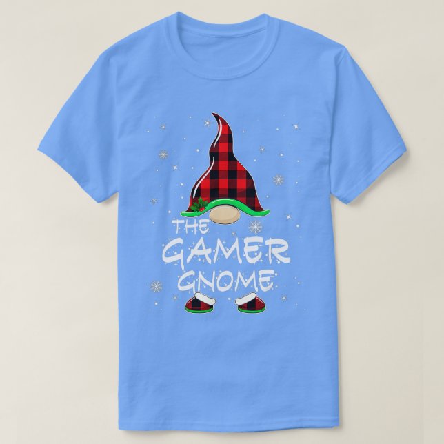 Camiseta Gnome Búfalo Colocar Navidades de familia coincide (Diseño del anverso)