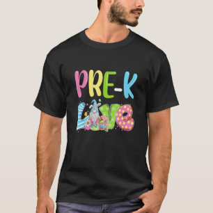 Camiseta Gnome Bunny Love Prek Teachers Students Easter Day