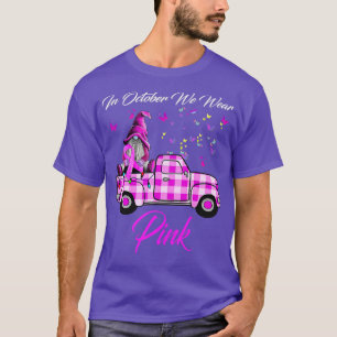 Camiseta Gnome Camión Concienciación Sobre El Cáncer De Mam