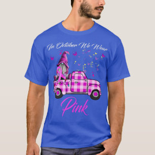 Camiseta Gnome Camión Concienciación Sobre El Cáncer De Mam