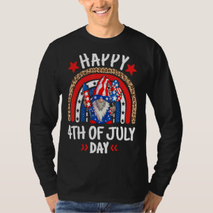 Camiseta Gnome celebra el Día de la Independencia de Estado
