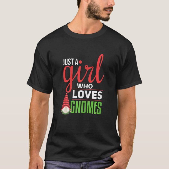 Camiseta Gnome Chica Gnome I Love Garden Gnomes (Anverso)