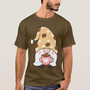 Camiseta Gnome Coffee Lover Capuchón con corazón