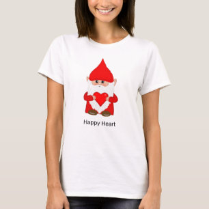 Camiseta Gnome con corazón feliz
