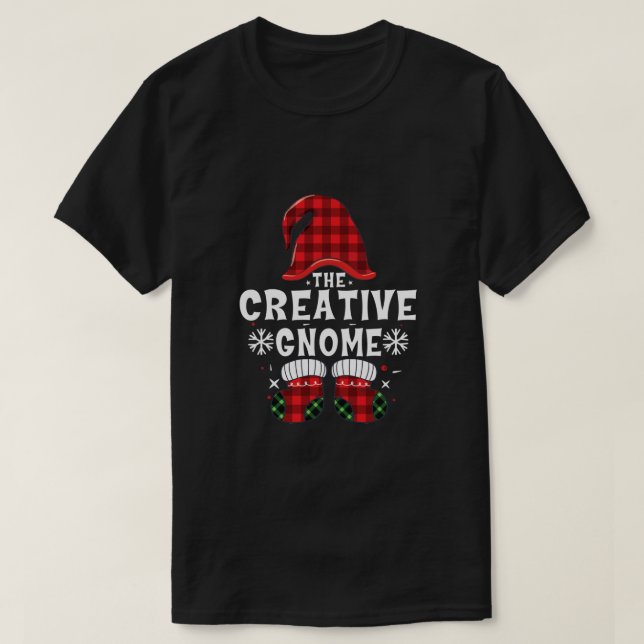 Camiseta Gnome Creativo Buffalo Navidades de la familia Gno (Diseño del anverso)