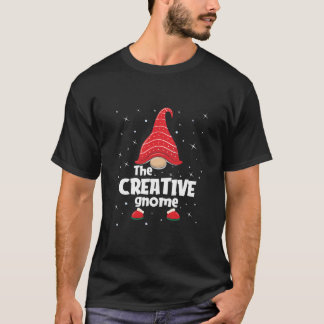 Camiseta Gnome Creativo Familiar Coincidiendo Navidades Fun