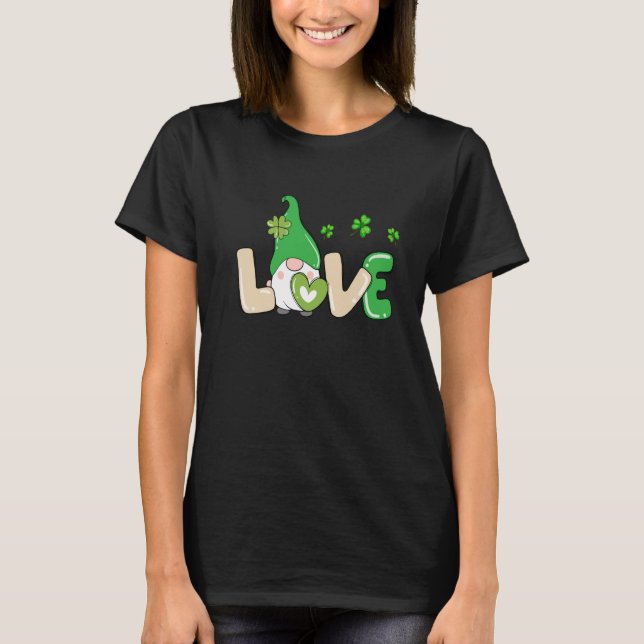 Camiseta Gnome de amor de San Patricio (Anverso)