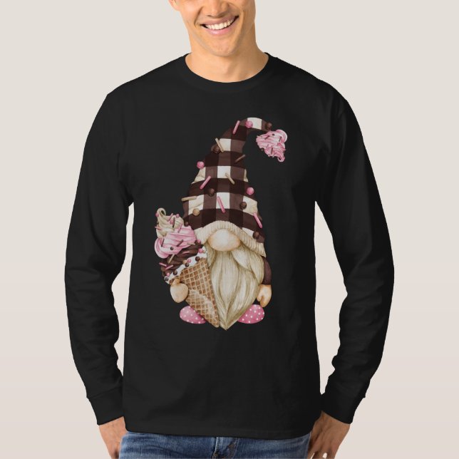Camiseta Gnome De Búfalo Marrón Para Crema De Hielo De Fres (Anverso)
