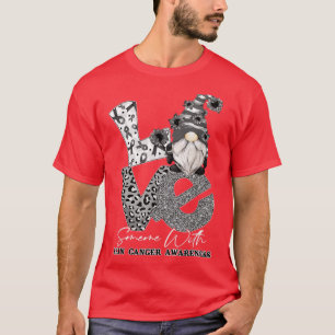 Camiseta Gnome De Cinta Negra Ama A Alguien Con Cáncer De P