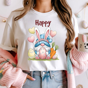 Camiseta Gnome de conejitos de Semana Santa con huevo y zan