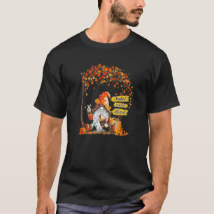Camiseta Gnome de especias de calabaza Hola Naranja de otoñ