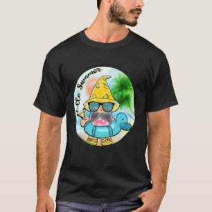 Camiseta Gnome de gafas de sol de leopardo de verano Retro 