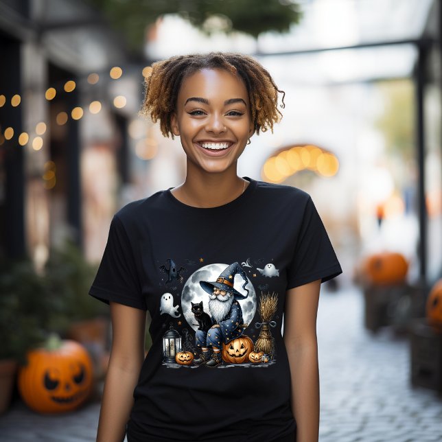 Camiseta Gnome de Halloween para gato negro - regalo perfec (Subido por el creador)