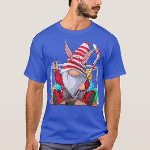 Camiseta Gnome de hockey Bunny Ears Caza de huevos T