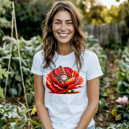 Camiseta Gnome de jardín de acuarela caprichosa