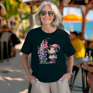Camiseta Gnome de Jardín de Julio Personalizado