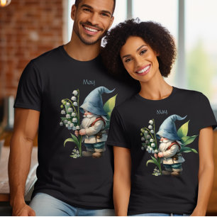 Camiseta Gnome de Jardín Personalizado Mayo Nacimiento Mes