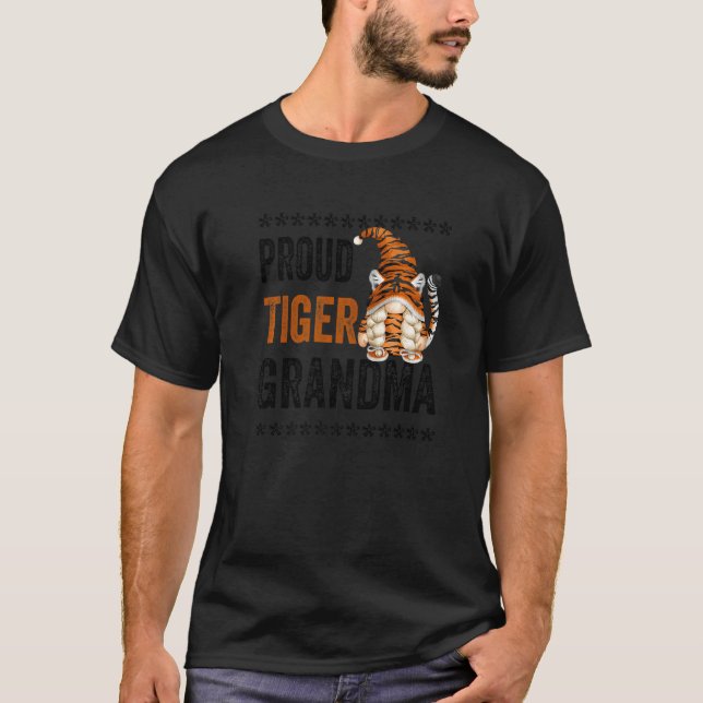 Camiseta Gnome De La Abuela Del Tigre Orgullosa Para Las Mu (Anverso)