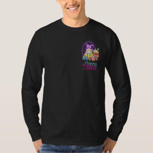 Camiseta Gnome de la primavera del enano morado feliz cesta