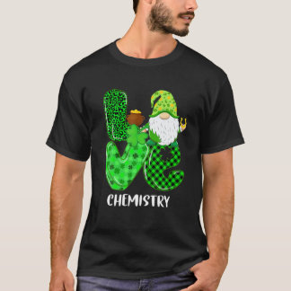 Camiseta Gnome de la química del amor divertido St Patricks