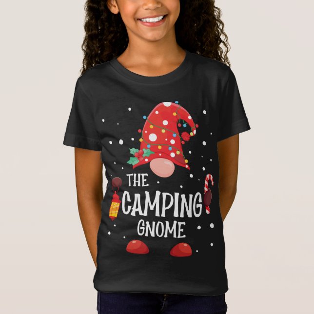 Camiseta Gnome de los Navidades familiares de camping Gnome (Anverso)