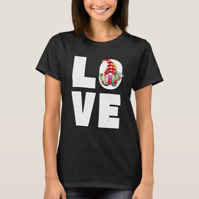 Camiseta Gnome De Maestros Para Mujeres Leyendo Libros Amar (Anverso)