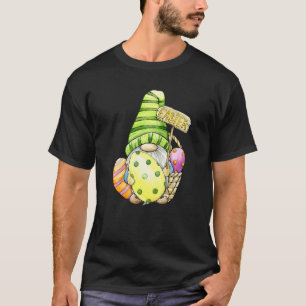 Camiseta Gnome de Pascua con huevo de pascua verde y mecha