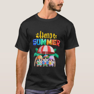 Camiseta Gnome de playa divertida Hola Vib de verano de vac
