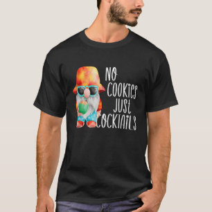 Camiseta Gnome de playa No Cookies Navidades tropicales