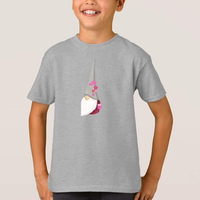 Camiseta Gnome de primavera, Gnome de cuta, gancho de jardí (Anverso)