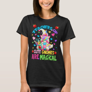 Camiseta Gnome De Profesoras De Unicornio Cuto Para Enseñan