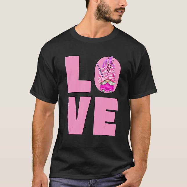 Camiseta Gnome De Verano De Amor Cuidadoso Para Mujeres Fre (Anverso)