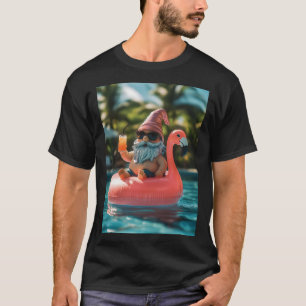 Camiseta Gnome de verano en gafas de sol en el suelo de fla