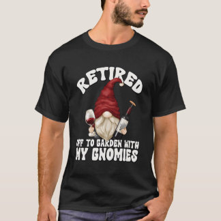 Camiseta Gnome Del Abuelo Retirado Para El Retirador Del Vi