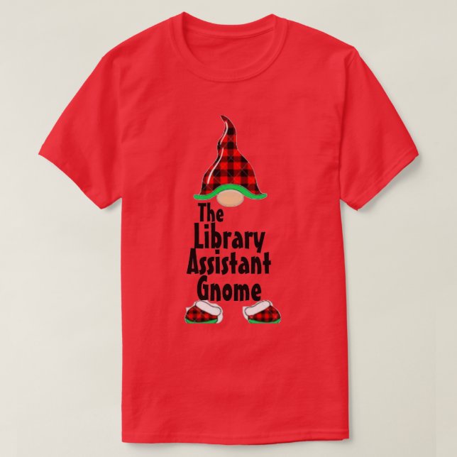 Camiseta Gnome del Asistente de Biblioteca (Diseño del anverso)