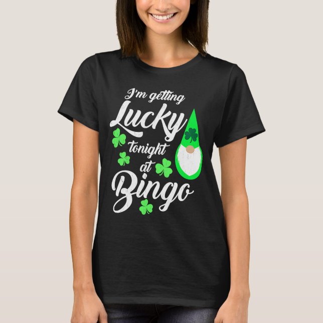 Camiseta Gnome del Día de Bingo St Patrick en Bing (Anverso)
