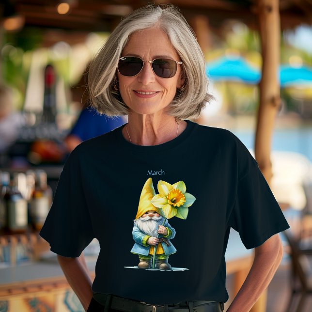 Camiseta Gnome del Jardín de Marzo Personalizado (Subido por el creador)