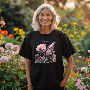 Camiseta Gnome del Jardín Personalizado de Septiembre