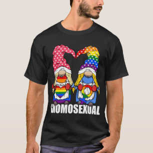Camiseta Gnome del orgullo LGBTQ homosexual por lesbiana