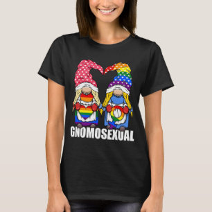 Camiseta Gnome del orgullo LGBTQ homosexual por lesbiana