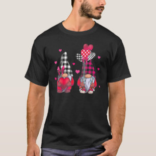 Camiseta Gnome Día de San Valentín De Globos De Corazón Y P