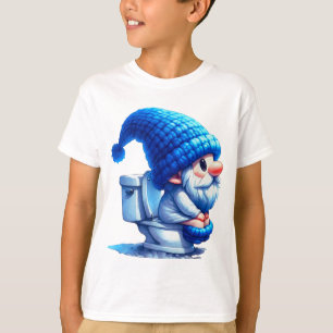 Camiseta Gnome Disfrutando De Su Tiempo En El Baño Un Momen