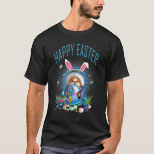 Camiseta Gnome Egg Bunny Puzzle Ribbon Autism Awareness Eas