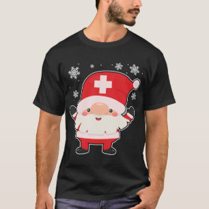 Camiseta Gnome Enfermera Santa Navidades Cute RN LPN Enferm
