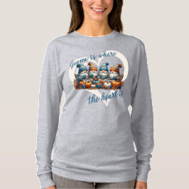 Camiseta Gnome Es Donde Está El Corazón | Gnome de otoño