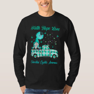 Camiseta Gnome Faith Hope Love Interstitial Cystitis Awaren