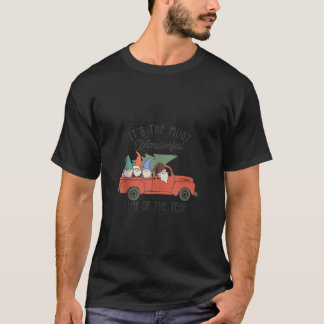 Camiseta Gnome Familia Navidades Camión Rojo Gnomies Xmas H