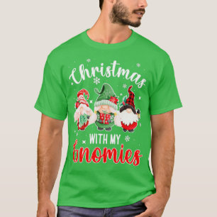 Camiseta Gnome Familia Navidades para mujeres Gnomies Xmas