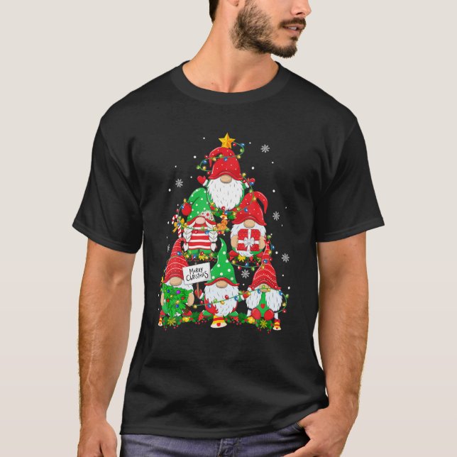 Camiseta Gnome familiar de Navidades de gnomes chiitas Xma (Anverso)